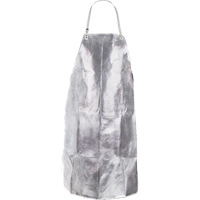 Heat Resistant Apron with Strap, 24" W x 42" L, Aluminized Kevlar&reg; Par Equipment