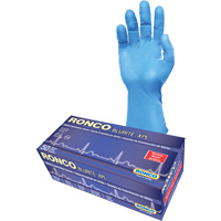 Blurite XPL Examination Gloves, Small, Nitrile, 8-mil, Powder-Free, Blue, Class 2 Par Equipment