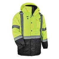 GloWear<sup>®</sup> 8384 Type R Thermal Parka, High Visibility Lime-Yellow, Small, ANSI/ISEA 107 Class 3 SGQ738 | Par Equipment