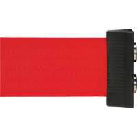 Wall Mount Barrier with Magnetic Tape, Steel, Screw Mount, 7', Red Tape SGR024 | Par Equipment
