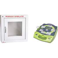 AED Plus<sup>®</sup> Defibrillator with Alarmed Flush Wall Cabinet, Automatic, English, Class 4 SGR004 | Par Equipment