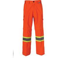 All-Season High Visibility Ventilated Mining Pants, Poly-Cotton, 28, High Visibility Orange SGR970 | Par Equipment