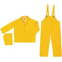 Classic Series Limited Flammability Rain Suit, Large, Yellow SGS935 | Par Equipment