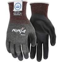 Ninja&reg; Max Cut Resistant Gloves, Size Large, 10 Gauge, Bi-Polymer Coated, Dyneema&reg; Shell, ASTM ANSI Level A3 Par Equipment
