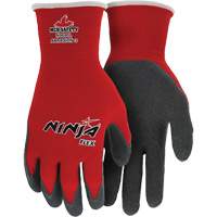 Ninja&reg; Flex Coated Gloves, Large, Rubber Latex Coating, 15 Gauge, Nylon Shell Par Equipment
