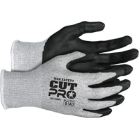 Gants r&eacute;sistant aux coupes Safety Cut Pro, Taille Grand, Calibre 13, Rev&ecirc;tement Bipolym&egrave;re, Enveloppe en PEHP, ASTM ANSI niveau A7 Par Equipment
