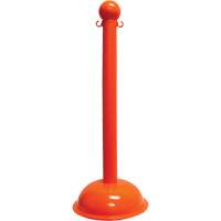 Poteau pour service intense, Hauteur de 40", Orange Par Equipment