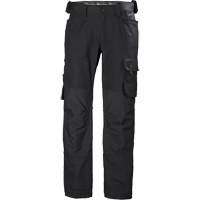 Pantalons de travail Oxford, Coton, Noir, Taille 30 Par Equipment