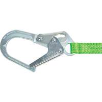 Miller&reg; HP Shock-Absorbing Lanyard, 4', Locking Rebar Hook Center, Locking Snap Hook Leg Ends, Polyester Par Equipment