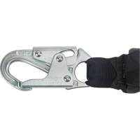 Miller&reg; HP Shock-Absorbing Lanyard, 4', Locking Rebar Hook Center, Locking Snap Hook Leg Ends, Polyester Par Equipment