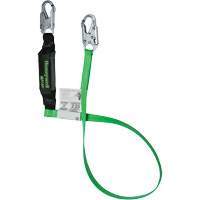 Energy-Absorbing Lanyard, 6', Locking Snap Hook Center, Locking Snap Hook Leg Ends, Polyester Par Equipment