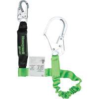 Miller&reg; StretchStop&reg; Shock-Absorbing Lanyard, 6', Scaffold Hook Center, Locking Snap Hook Leg Ends, Polyester Par Equipment