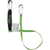 Miller&reg; HP Shock-Absorbing Lanyard, 6', Locking Snap Hook Center, Locking Snap Hook Leg Ends, Polyester Par Equipment