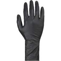 Gants jetables KeepKleen, Grand, Nitrile, 8 mils, Sans poudre, Noir Par Equipment