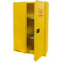 Flammable Storage Cabinet, 45 gal., 2 Door, 43" W x 65" H x 18" D SGU466 | Par Equipment