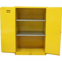 Flammable Storage Cabinet, 90 Gal., 2 Door, 43" W x 66" H x 34" D SGU586 | Par Equipment