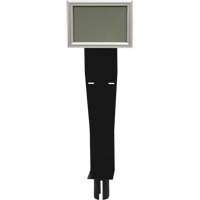 Sign & Dispenser Holder for Crowd Control Post, Black SGU791 | Par Equipment