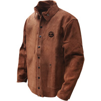 Gander Brand Split Cowhide Welding Jacket, Leather, 4X-Large, Brown SGV066 | Par Equipment