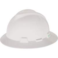 V-Gard&reg; Slotted Full-Brim Hardhat, Pinlock Suspension, Non-Vented Par Equipment