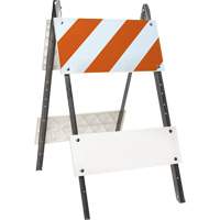 Prismatic Barricade, Folding, 24" L x 45" H, Orange/White Par Equipment
