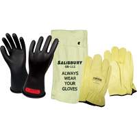 Electrical-Insulating Glove Kit, ASTM Class 0, Size 7, 11" L SHG831 | Par Equipment