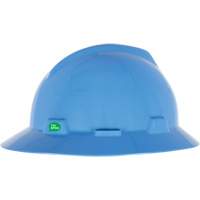 V-Gard&reg; GREEN Slotted Full Brim Hard Hat, Meets CSA Type 1, Ratchet Suspension Par Equipment