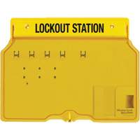 Trilingual Covered Lock Station, None Padlocks, 4 Padlock Capacity, Padlocks Not Included Par Equipment