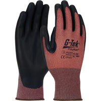 Gants r&eacute;sistants aux coupures G-Tek PolyKor X7 Neuroma, Taille Petit, Calibre 18, Rev&ecirc;tement Polyur&eacute;thane, Enveloppe en Poly&eacute;thyl&egrave;ne, ASTM ANSI niveau A3/EN 388 niveau C Par Equipment