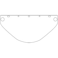 Dynamic Universal Fit Safety Visor, Polycarbonate, Clear Tint Par Equipment