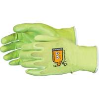 Composite Filament Fiber Cut-Resistant Hi-Viz Glove, Size 5, 18 Gauge, Foam Nitrile Coated, TenActiv Shell, ANSI/ISEA 105 Level 4 Par Equipment