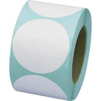 Pastilles de marquage colorées, Cercle, 3" lo x 3" la, Blanc, Vinyle SGW778 | Par Equipment