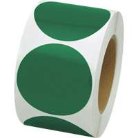 Coloured Marking Dots, Circle, 3" L x 3" W, Green, Vinyl Par Equipment