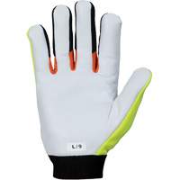 ClutchGear<sup>®</sup> High-Visibility Mechanic's Gloves, Grain Goatskin Palm, Size Small SHJ426 | Par Equipment