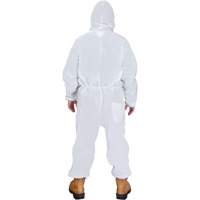 Hooded Coveralls, Medium, White, SMS Par Equipment