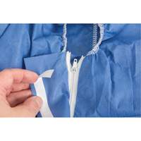 Hooded Coveralls, Medium, Blue, SMS Par Equipment