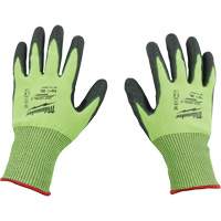 High Visibility Dipped Gloves, Size Small, 15 Gauge, Polyurethane Coated, Polyethylene Shell, ASTM ANSI Level A5 Par Equipment