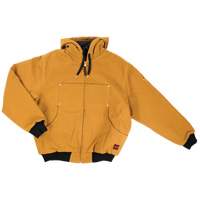 Blouson d'aviateur en toile lourde avec capuchon, Hommes, Moyen (grande taille), Brun Par Equipment