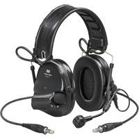 Casque VI NIB avec deux fils de sortie et rail arc Peltor ComTac, Style Bandeau, 23 dB Par Equipment