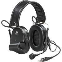 Casque VI NIB avec fils de sortie unique et rail arc Peltor ComTac, Style Bandeau, 23 dB Par Equipment