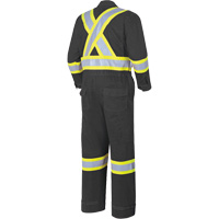 7702BK FR-Tech&reg; 88/12 FR Arc Rated Coveralls, Size 36, Black, 9.7 cal/cm² Par Equipment