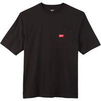 Heavy-Duty Pocket T-Shirt, Men's, Small, Black Par Equipment