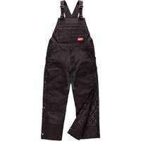 GridIron Regular Length Zip-To-Thigh Bib Overall, Men's, Large, Black Par Equipment