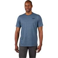 T-shirt de travail hybride, Hommes, Petit, Bleu Par Equipment
