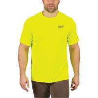 Workskin Lightweight High Visibility Shirt, Men's, Small, Yellow Par Equipment