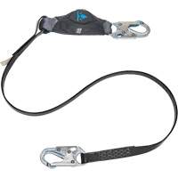 Anti-Corrosion Energy Absorbing Lanyard, 6', Snap Hook Center, Snap Hook Leg Ends, Polyester Par Equipment