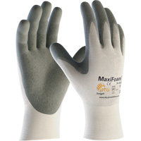 ATG MaxiFoam&reg; Premium Seamless Knit Gloves, Large, Nitrile Coating, 15 Gauge, Nylon Shell Par Equipment