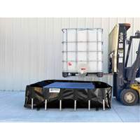 Ultra-IBC Berm&reg; Spill Berm, 400 US gal. Capacity, 6' W x 6' L x 18" H, L-Bracket Par Equipment
