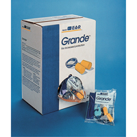 Bouchons d'oreilles classiques E-A-R, Vrac - Sac en poly, Grand, Avec cordon Par Equipment