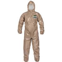 Coveralls, ChemMax 4 Plus, Large, Brown Par Equipment