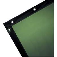 Welding Curtain, 72" x 96", Moderate Transparency, Green SHA427 | Par Equipment